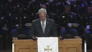 Roswell mayor speaks at funeral for fallen officer Jeremy Labonte