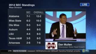 Dan Mullen on SEC West