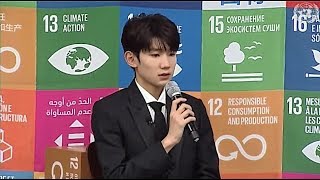 【TFBOYS 王源】王源《“2018联合国经济与社会理事会青年论坛”专访》(EN SUB) Quality Education for Youth-Roy Wang