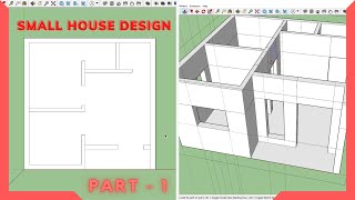 Small House Design in SketchUp in Tamil | 3d building modelling in sketchup in Tamil | MDS