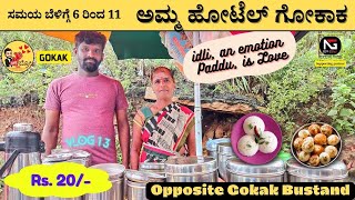 ಅಮ್ಮ ಹೋಟೆಲ್ ಗೋಕಾಕ | Vlog 13 | 10-15 Types Variety Tiffin  | #LikeBro