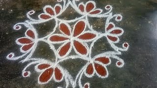 Aadi matham special Kolam// Pandaga muggulu//easy rangoli//15