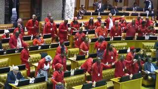 EFF joins ANC in parliament singing ~ Iyini Socialism