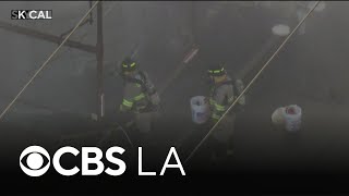 Crews at Orange County chemical leak in California on "all-night mission" to test tank