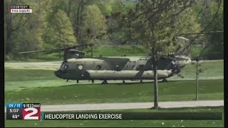 Chinook lands in Utica