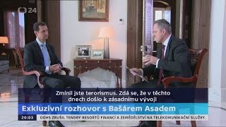 [AE News] Bašár Asad exkluzivně v rozhovoru pro Českou televizi