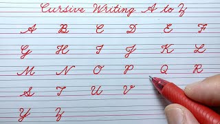 Cursive writing a to z | Cursive abcd | Cursive handwriting practice | Cursive capital letters abcd