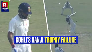 Virat Kohli Falls For Just 6 Runs in Ranji Trophy Comeback as His Struggles Continue