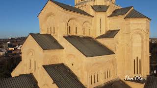 Св. Троица Собор САМЕБА. Holy Trinity Cathedral of SAMEBA. წმ. სამების ტაძარი. Video: dji mini 2.