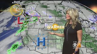 Calmer Winds And Much Warmer Temperatures