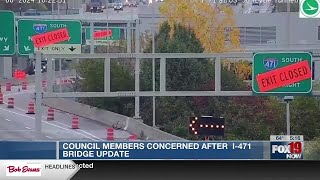 Council members concerned after I-471 bridge update