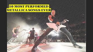 10 MOST Performed METALLICA Songs EVER 🤘🤘 #metallica #live #concert