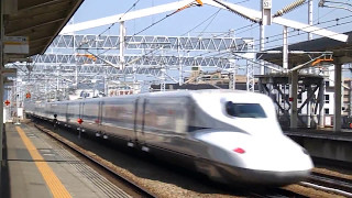 JR姫路駅N700Aのぞみ28号東京行き通過