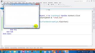 Using Try Catch and Finally in VB NET 2012