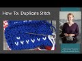 HOW TO: Work Duplicate Stitch Over Knitting | Working Colorwork After Knitting Video Tutorial