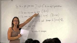 Math 2B. Calculus. Lecture 25. Power Series