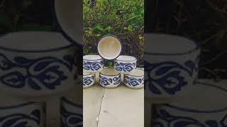 KHURJA CERAMIC HAND PAINTING CANDLE STAND OR CHATNII COTORII