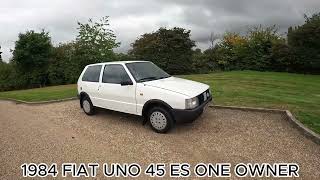 1984 FIAT UNO 45 ES ONE OWNER