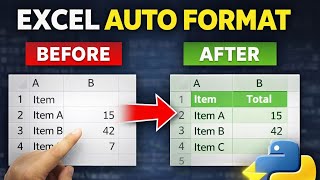 Stop Formatting Excel Manually ❌ Python Does It Automatically