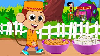 Bandar Mama Pahan Pajama  बंदर मामा  - Animated Hindi Rhymes - Nursery Rhymes For Kids - #riyarhymes