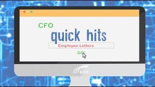 Quick Hits for CFOs: Employee Letters