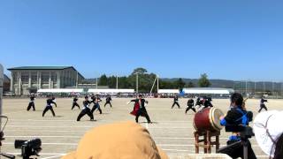 杵築高校体育祭２０１５青軍演舞