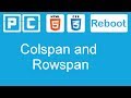 HTML5 and CSS3 beginners tutorial 42 - colspan and rowspan
