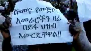 Govt Brutality Against Ethio Muslims Eid Demonstration  Aug 8 2013