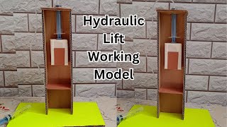Award Winning Hydraulic Lift Model | Science Projects | DIY Hydraulic Lift Working Model
