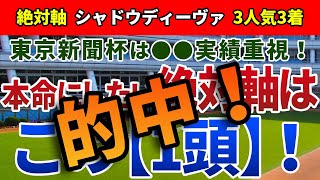 東京新聞杯2021【絶対軸1頭】公開！勝ち負けに必須の『ある実績』に注目！？コース替わりで浮上する絶対軸はアノ馬！