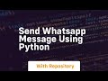 send whatsapp message using python