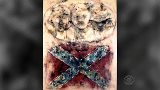 Confederate flag paintings: A cross between two opposite ends