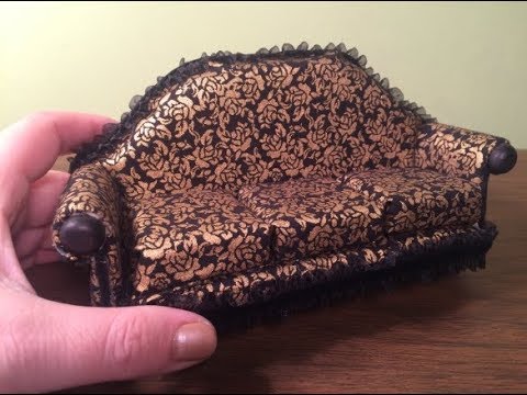 Sofa How to Make a Miniature Dollhouse Couch Sofa 1:12 Sofa How to Make a Miniature Dollhouse Couch Sofa 1:12