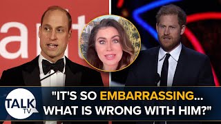 Experts React To Prince William And Harry Speeches | TalkTV | Kinsey Schofield