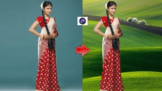 🔥🔥Photoshop Tutorial : How to Change Background Using Quick Selection Tool Ep35