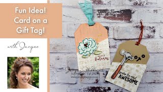 So Cute Gift Card on a Tag Idea! with Trusty Tools