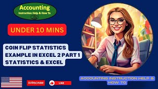 Coin Flip Statistics Example in Excel 2 Part 1