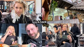 ASMR vlog - Mudei meu cabelo radicalmente, pizzaria com amigas, academia, etc..