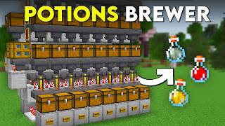 Easy Automatic Potion Brewer Minecraft Java 26.1 | Fast Brewing System!