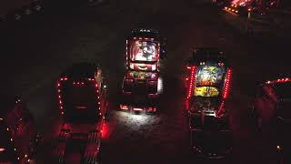 Porthcawl Truck Gathering At Night - Welsh Drones Trucking