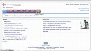BSC Library Nursing Reference Center tutorial