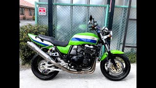 KAWASAKI ZRX1100 ZRT10C/カワサキ ZRX1100/ノジマ製チタンフルエキゾーストマフラー、ハーディ製ハンドルバー等装備