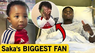 Saka's Injury Breaks His BIGGEST FAN's Heart 😭💔