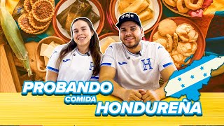 Probando comida hondureña por primera vez 💙🇭🇳