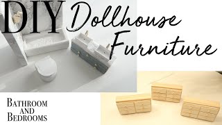 DIY Dollhouse Furniture part 2 ~ Relaxing DIY ~ Dollhouse Makeover Series (Video 5 of 6)