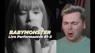POWER VOCALS (BABYMONSTER - Live Performances #1-3 - HARAM, AHYEON, & CHIQUITA Reaction)