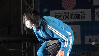 加納真実さん“恋人よ” 高知大道芸フェス2020 10／4