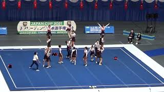 【チア】2021年（R03年）JAPAN CUP 大学部門優勝： 日本体育大学 VORTEX (Cheerleading Competition  in JAPAN)