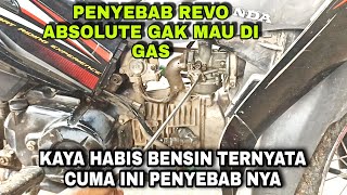 HOW TO OVERCOME A REVO ABSOLUTE MOTORCYCLE WHILE PULLING THE GAS MAY BE DEAD/FROM