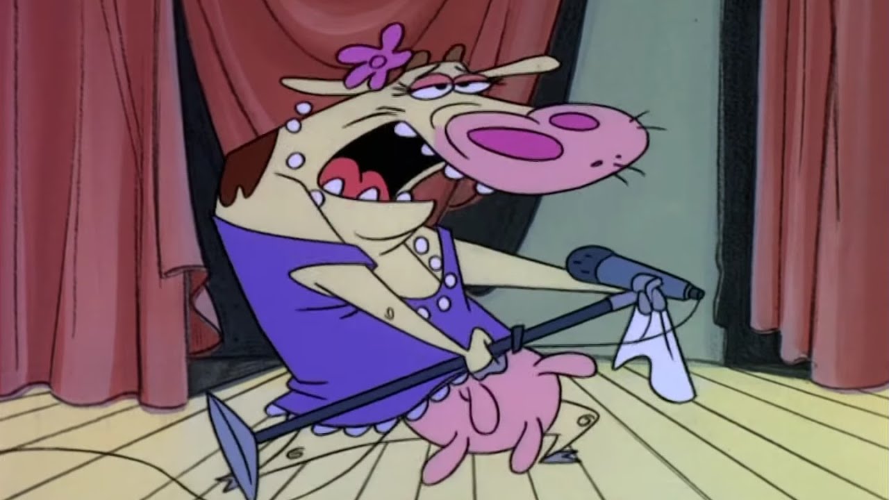 Cow And Chicken - Cow Sings At The Milk Bar - YouTube